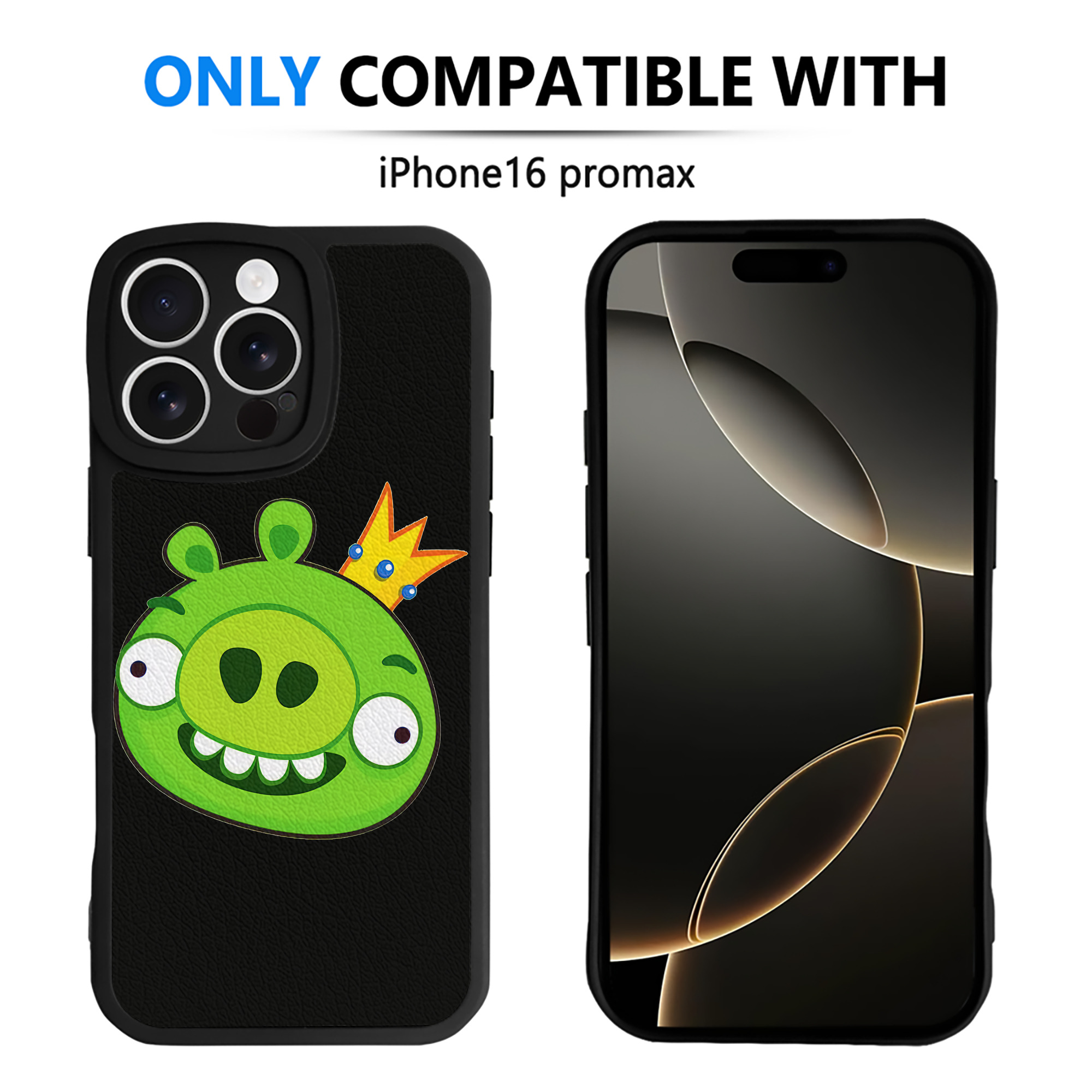 （画像用） Angry Birds アングリーバード 【iPhone 16シリーズ対応】シリコンスマホケース（レザー調） 材質：シリコン